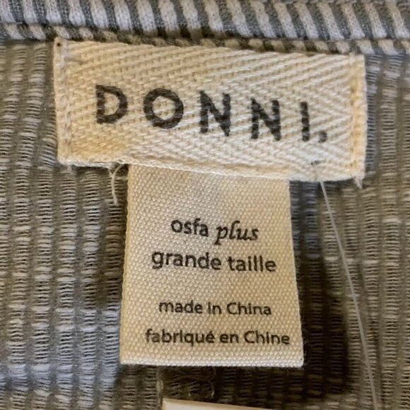 Donni Women's Sandwash Ribbed Cardigan Tight-Knit Duster One‎ SIze NWT - Picture 8 of 14